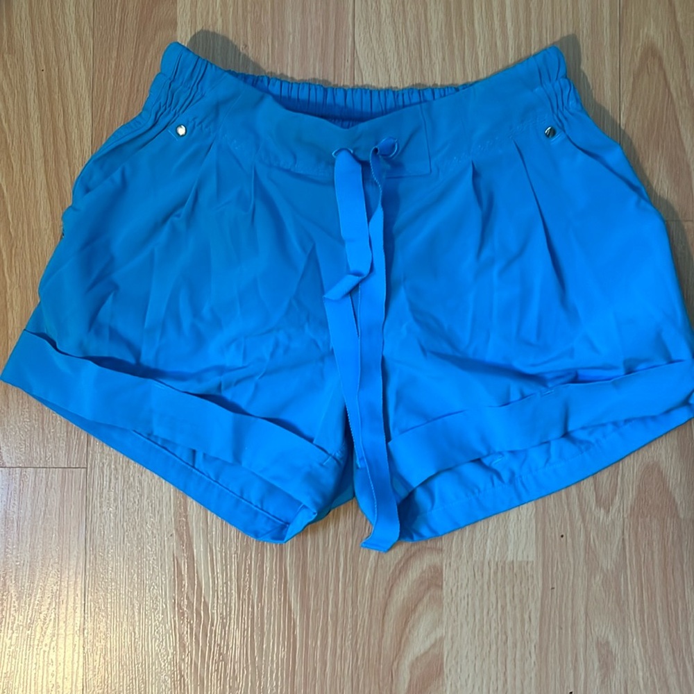 Aqua blue lululemon shorts